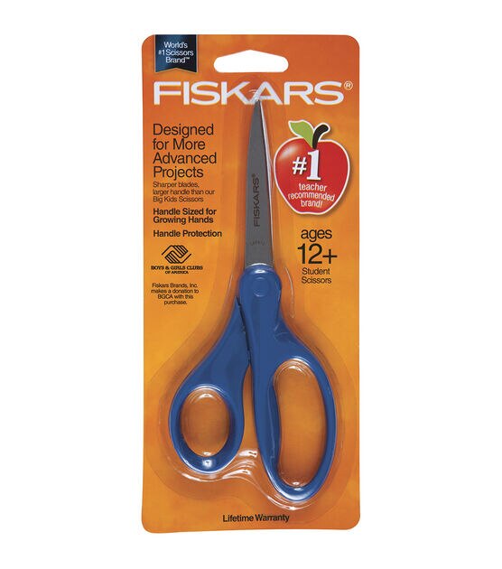 Fiskars 7" Blue Student Scissors