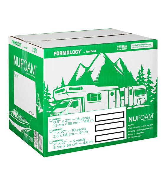 NuFoam Outdoor Safe Pad  27" x 76" x 2" thick