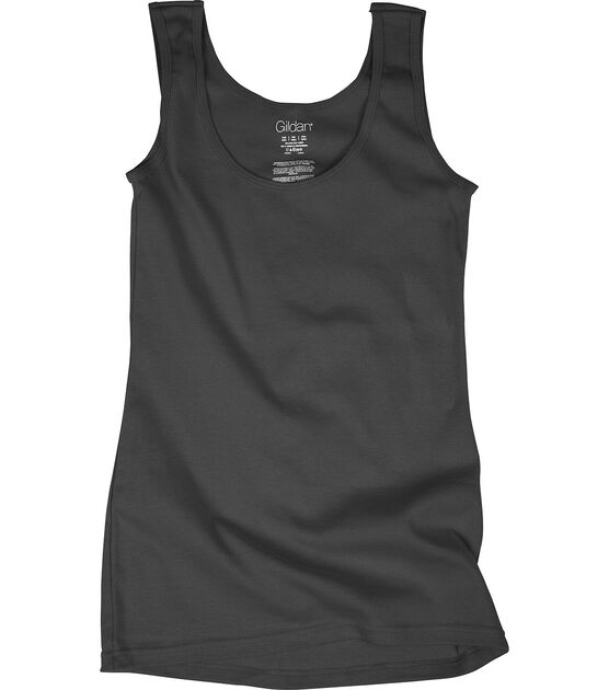 Gildan Ladies Rib Tank Top Large