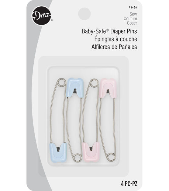 Baby pin, clothing pin, diaper pin, needle pin, safety pin icon