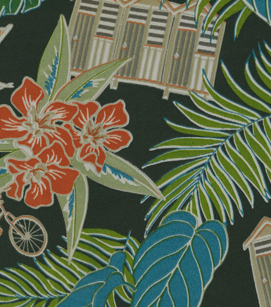 Tommy Bahama Outdoor 6"x6" Fabric Swatch Beach Scenes Charcoal, , hi-res, image 3