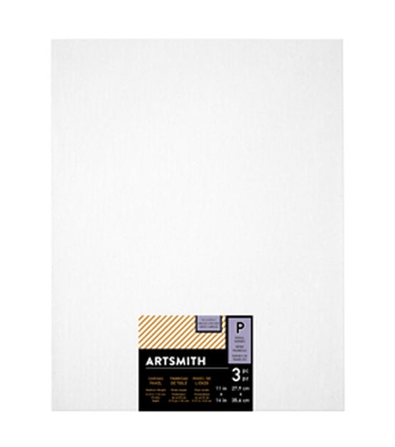 11 x 14 Series Panels Value Cotton Canvas 3pk by Artsmith