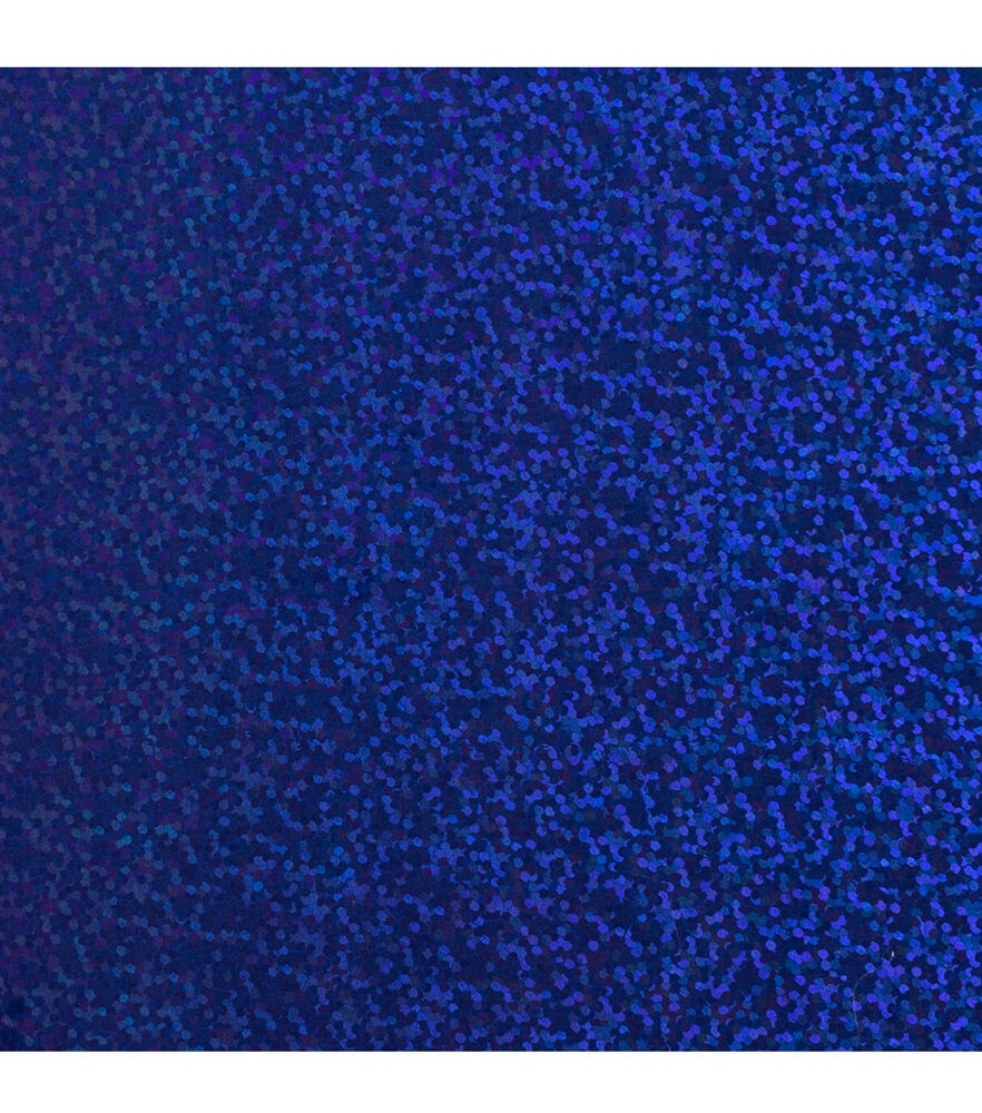 Cricut 12" x 24" Holographic Sparkle Iron On Roll, Blue, swatch, image 1