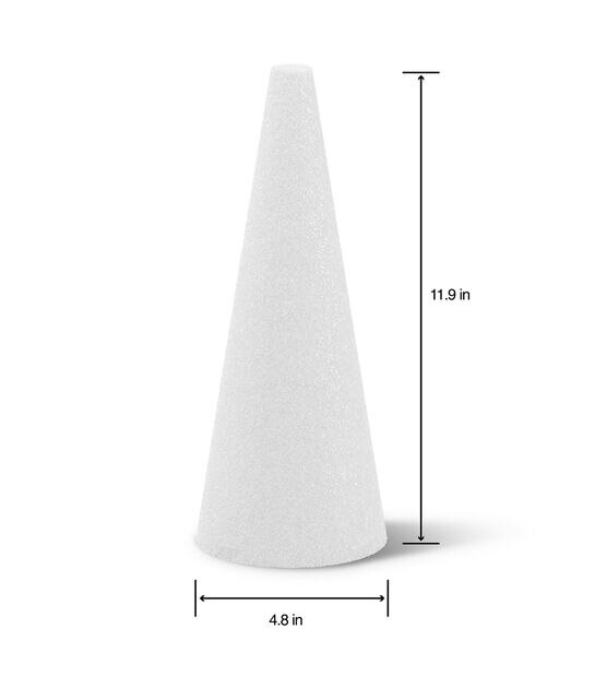 12 Pack White Styrofoam Cone, Foam Cone For DIY Crafts 8