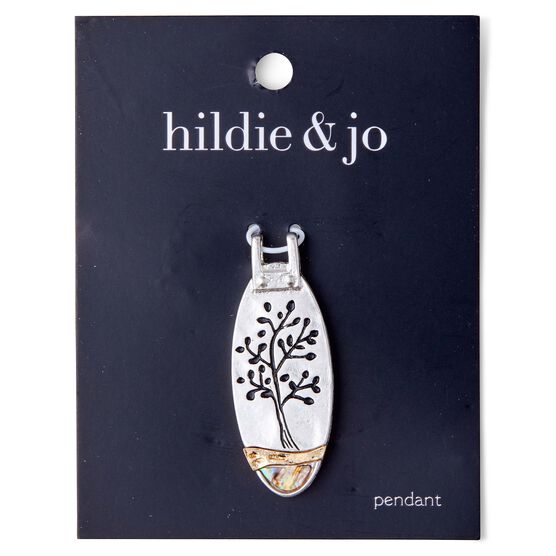 1" x 2" Tree Abalone Oval Pendant by hildie & jo