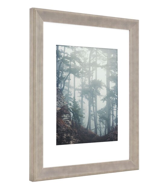 Walden Woods 11"x14" Matted to 8"x10" Gray Wall Frame, , hi-res, image 2