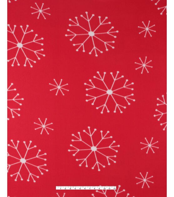 48" Wide Snowflakes No Sew Fleece Blanket by Make It Give It, , hi-res, image 3