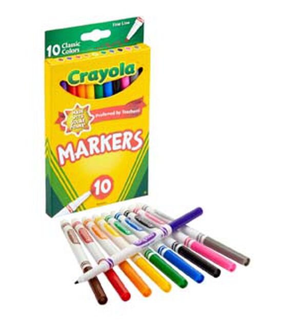 Crayola 10ct Classic Fine Line Markers, , hi-res, image 2