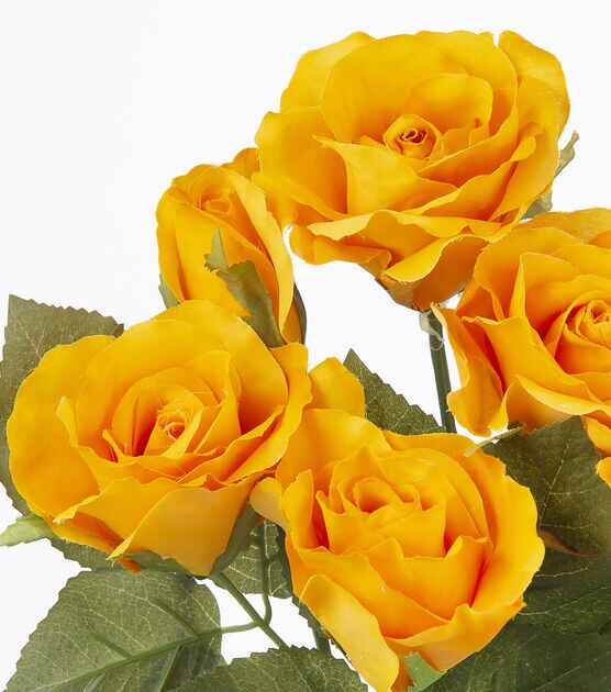 17" Dark Yellow Rose Bush by Bloom Room, , hi-res, image 2