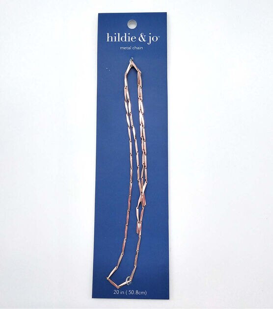 20" Rose Gold Metal Chain by hildie & jo