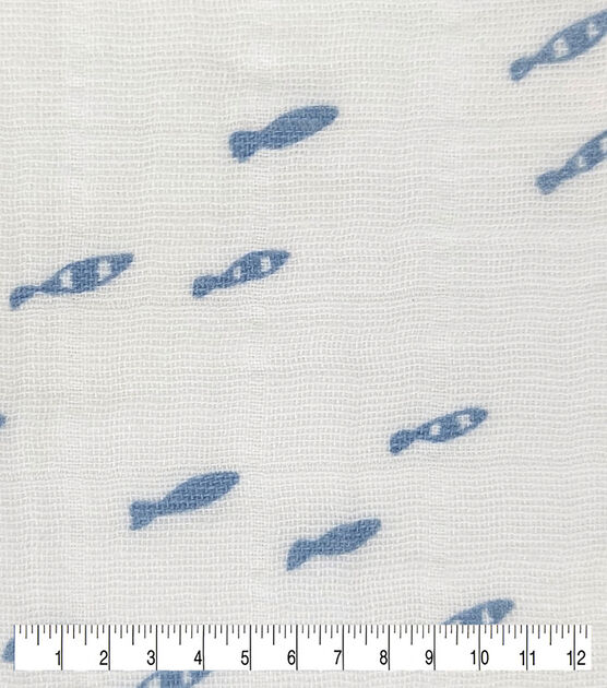 Fishes Cotton Swaddle Nursery Fabric by Lil' POP!, , hi-res, image 3