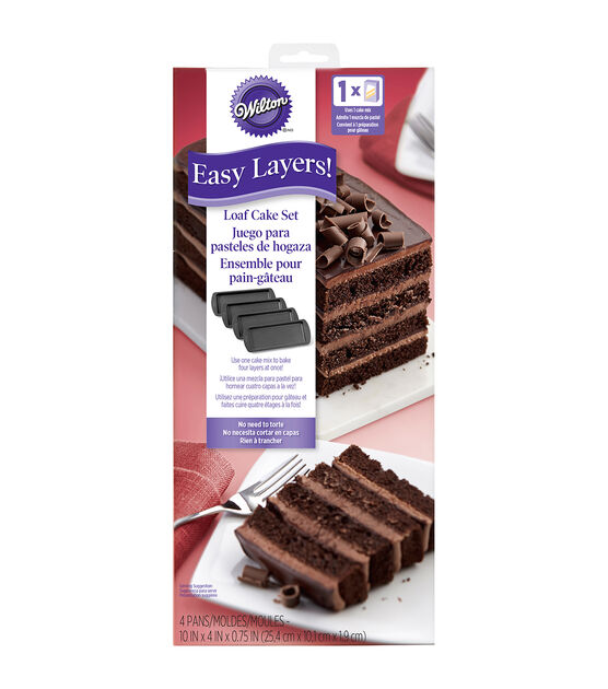 Wilton 4pc Easy Layers Loaf Pan Set