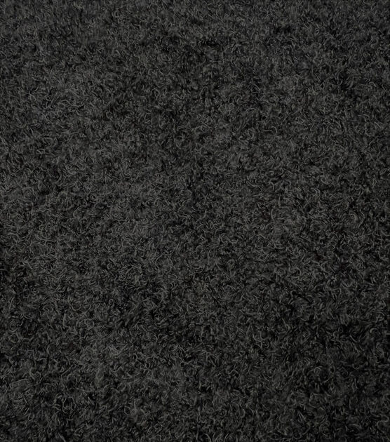 Black Poodle Knit Fabric, , hi-res, image 3