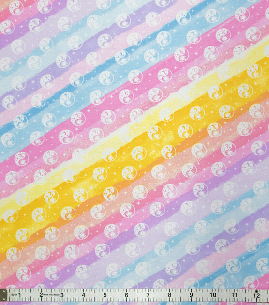 Super Snuggle Rainbow Yin Yang Flannel Fabric