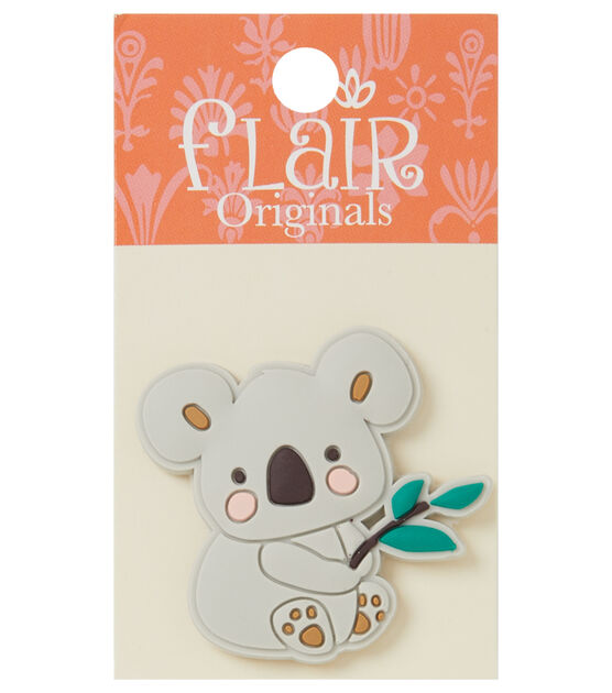 Flair Originals 1 3/4" Taupe Koala Shank Button