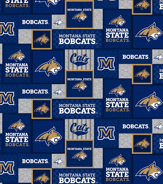 Montana State Bobcats Cotton Fabric Tone on Tone, , hi-res, image 2