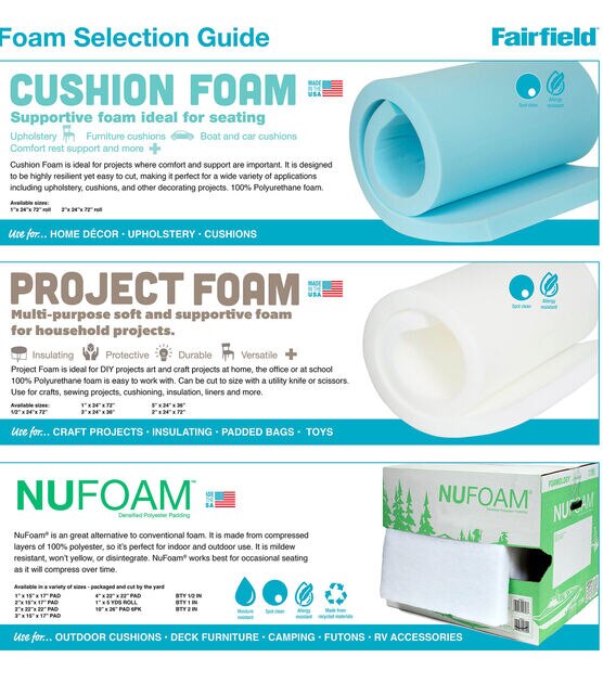 NuFoam Outdoor Safe Pad  22"x22"x2" thick, , hi-res, image 3