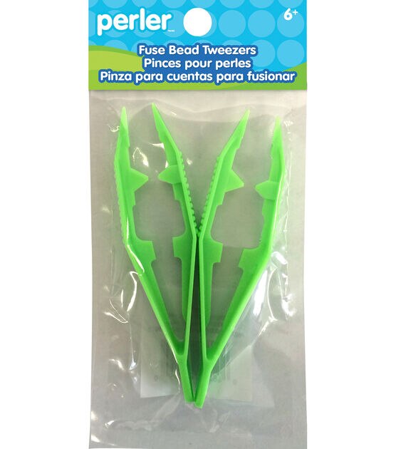 Perler 4" Green Fuse Bead Tweezers 2pk