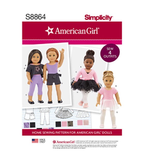  Simplicity 8192 American Girl 18'' Doll Sundress Clothing  Sewing Patterns : Arts, Crafts & Sewing