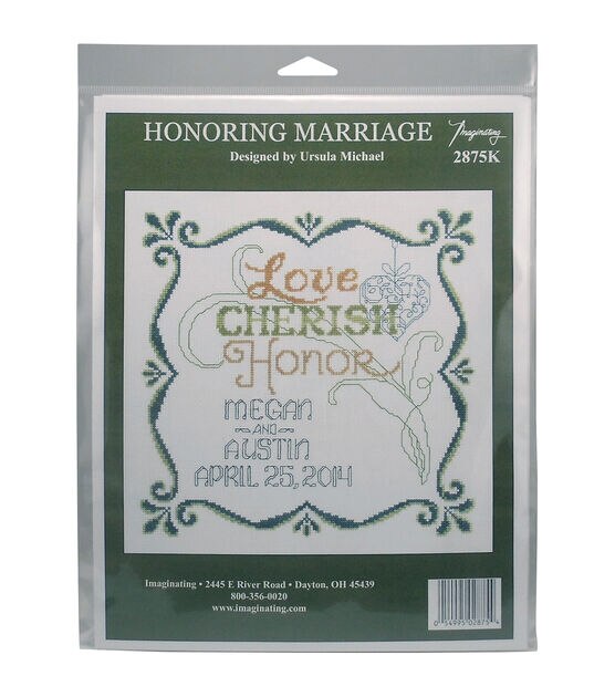 Imaginating 10" Honoring Marriage Counted Cross Stitch Kit