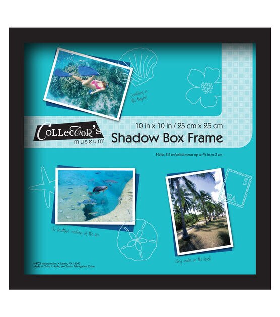Collector's Museum 10" x 10" Black Shadow Bo x  Frame