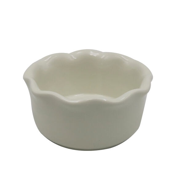 4" Fall Cream Ceramic Ramekin by STIR