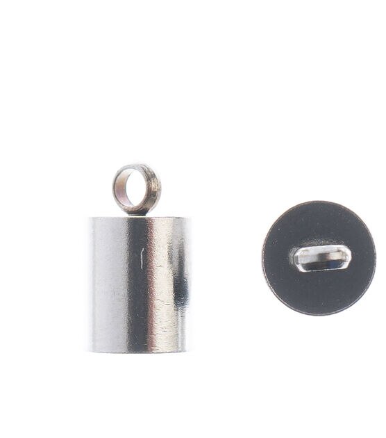 John Bead Stainless Steel End Cap 10x5.5mm 8pcs, , hi-res, image 2