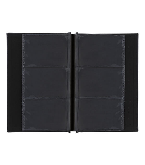 Park Lane 13 x 8 Black Leather Photo Album with Gold Foil - Photo Albums - Paper Crafts & Scrapbooking