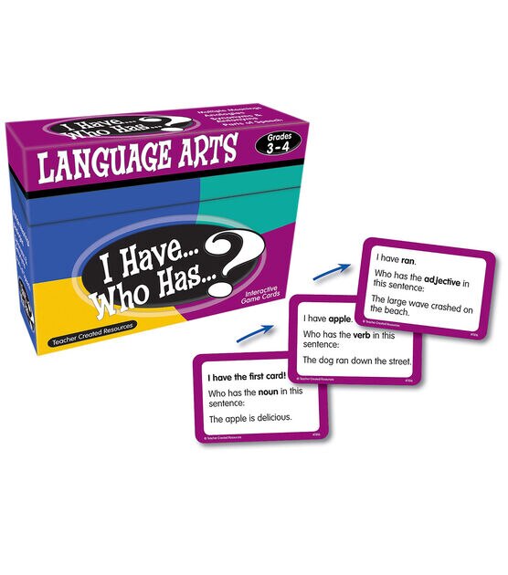 Teacher Created Resources 16ct Grade 3 to 4 Language Arts Game Cards, , hi-res, image 3