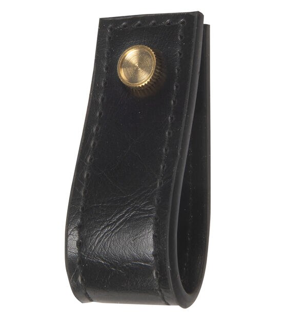 Faux Leather Handle Set, 5.5-Inch, 3 Count, Black, , hi-res, image 3