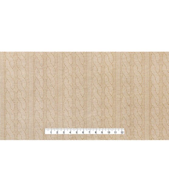 Knit Cream 108" Wide Flannel Fabric, , hi-res, image 4