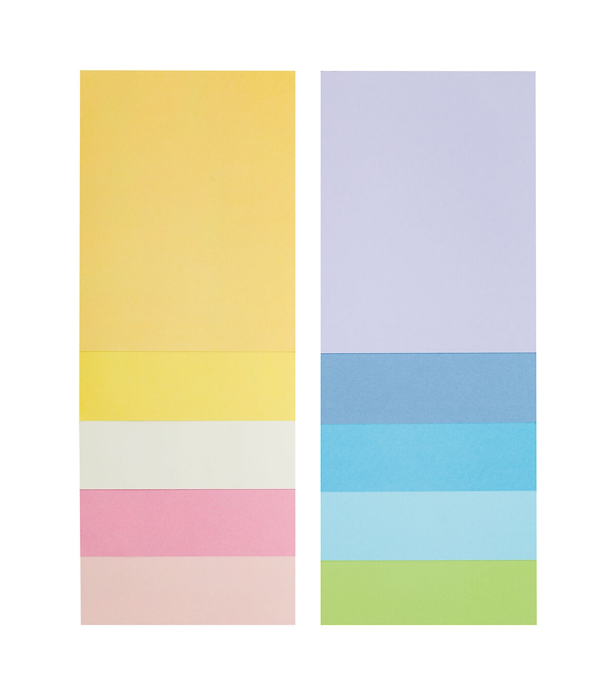 Cardstock 8.5 x 11 Paper Pack - 110 lb Assorted Pastel Colored Scrapbook Paper - Double Sided Card Stock for Crafts, Embossing, Cardmaking - 100