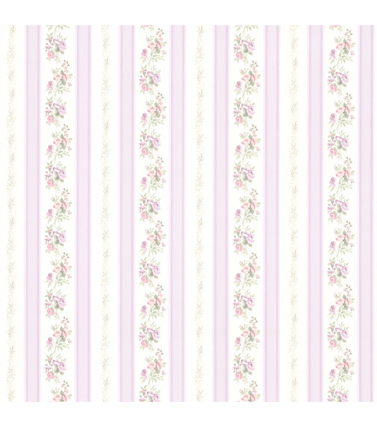 PrePasted Wallpaper 2FT Wide Cottagecore Floral Stripe Botanical  Grandmillennial Purple Blue Traditional Custom Prepasted Wallpaper by  Spoonflower  Michaels