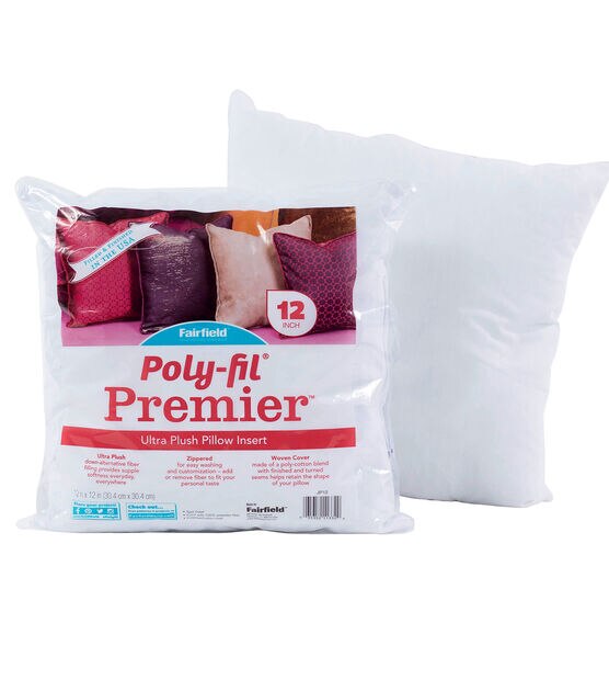 Poly Fil Premier 12x12" Small Accent Pillow Insert, , hi-res, image 3
