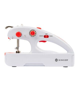 As Seen on TV Portable Hand Held Sewing Machine Quick Stitching Household Cordless Repairs - White