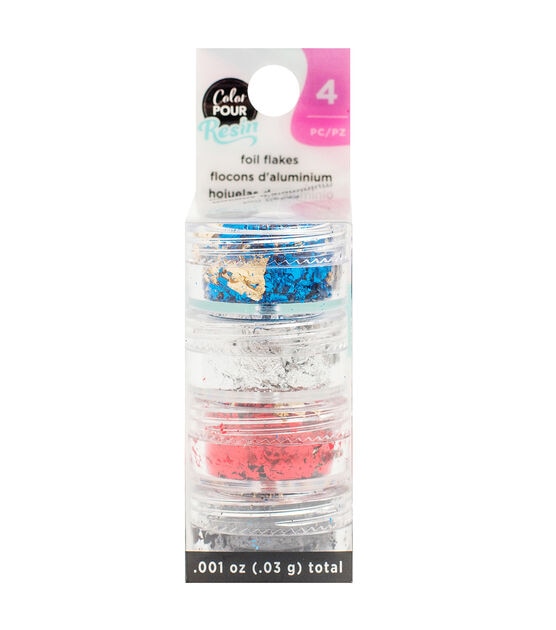 Color Pour 4ct Resin Reversible Foil Flakes