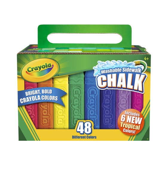 Crayola 48ct Washable Sidewalk Chalk Sticks