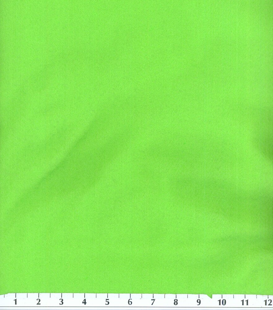 Craft Felt Fabric 72'' Solids, Neon Green, swatch