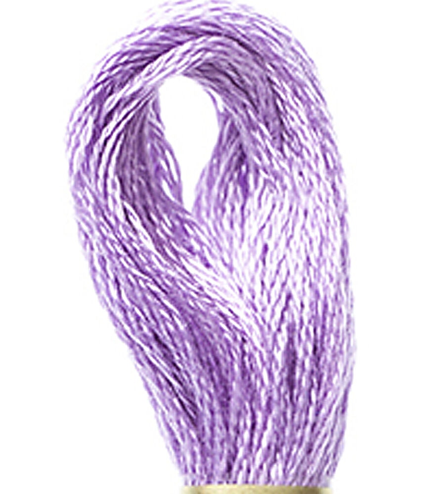 DMC 8.7yd Pink 6 Strand Cotton Embroidery Floss, 209 Dark Lavender, swatch, image 49