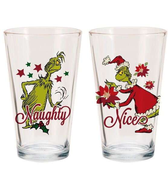Grinch My Day Christmas Beer Can Glass Tumbler: Custom Tumblers