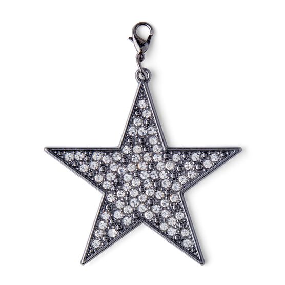 2" Antique Silver Star Pendant by hildie & jo, , hi-res, image 2