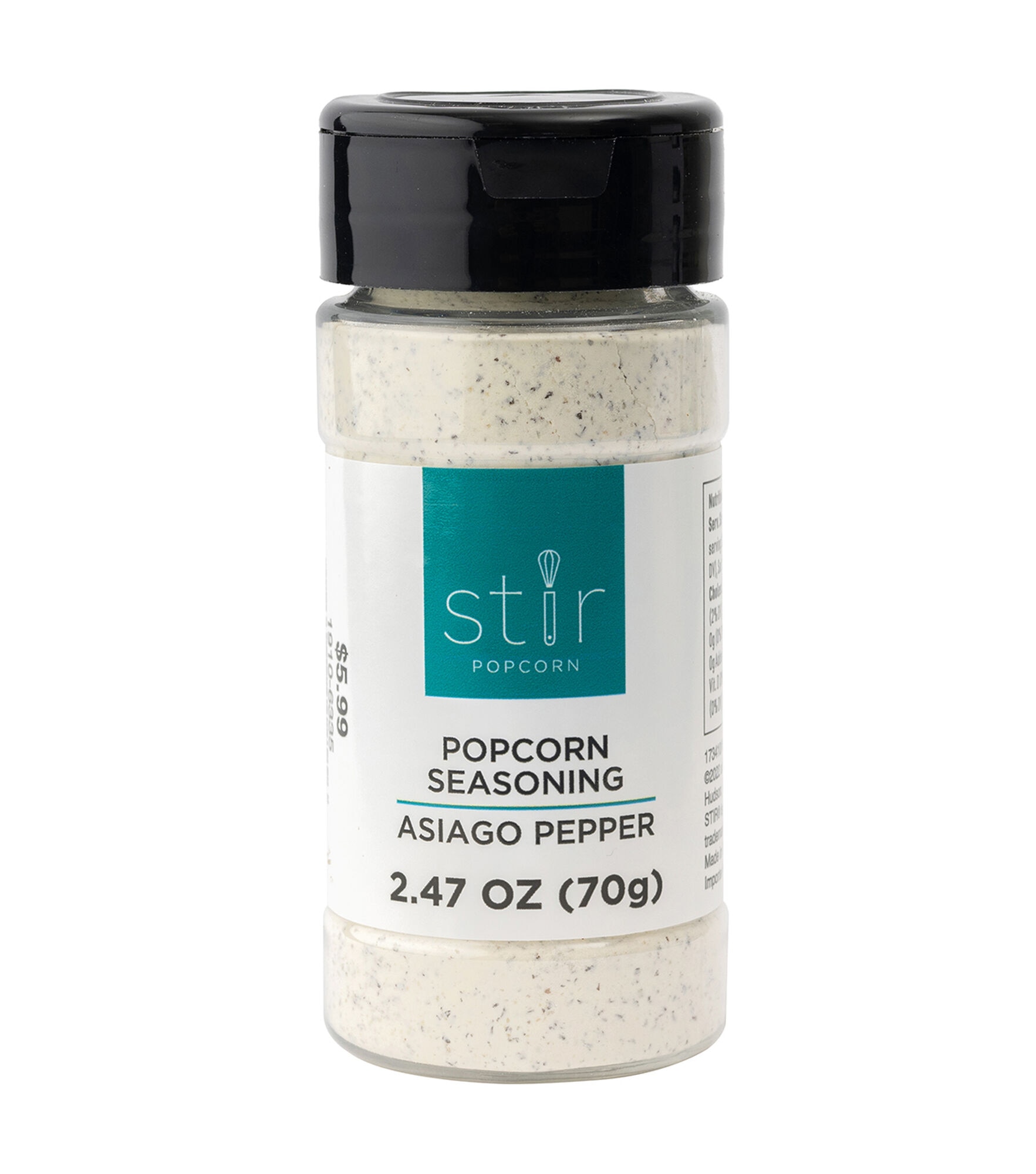 3oz Popcorn Seasonings by STIR, Asiago Pepper, hi-res