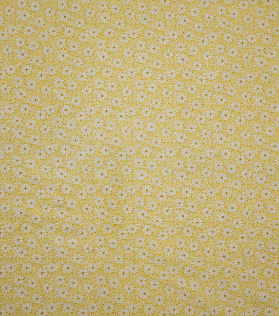 Flower Patch on Yellow Quilt Cotton Fabric by Keepsake Calico, , hi-res, image 1