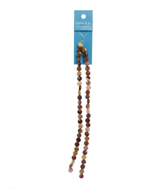 7" Orange Mookaite Strung Beads by hildie & jo