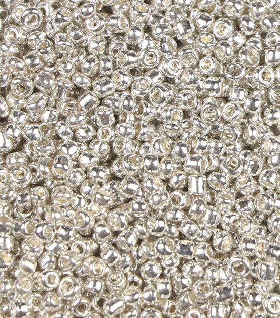 2mm Transparent Silver Plated Glass Seed Beads by hildie & jo, , hi-res, image 3