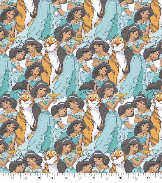 Disney's Aladdin Sketched Jasmine Cotton Fabric