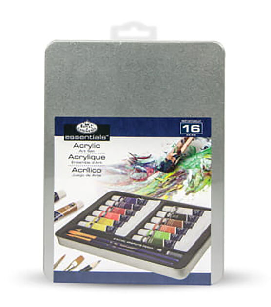 Acrylic Paint Art Kit With Tin 8 1/2''x6''