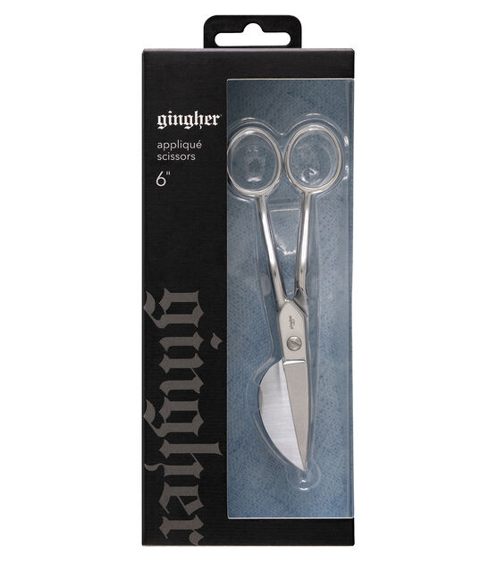 Gingher Knife Edge Applique Scissors 6", , hi-res, image 2