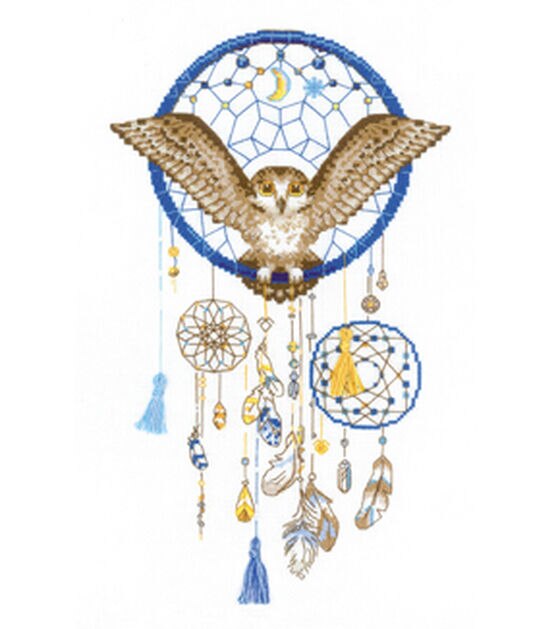 RIOLIS 10" x 16" Owl Dreams Counted Cross Stitch Kit