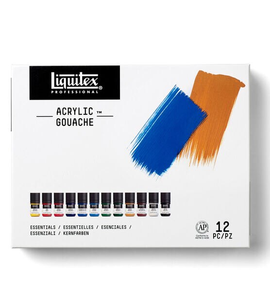 Liquitex Acrylic Gouache 59ml 6pc Set - Primaries – A Work of Heart